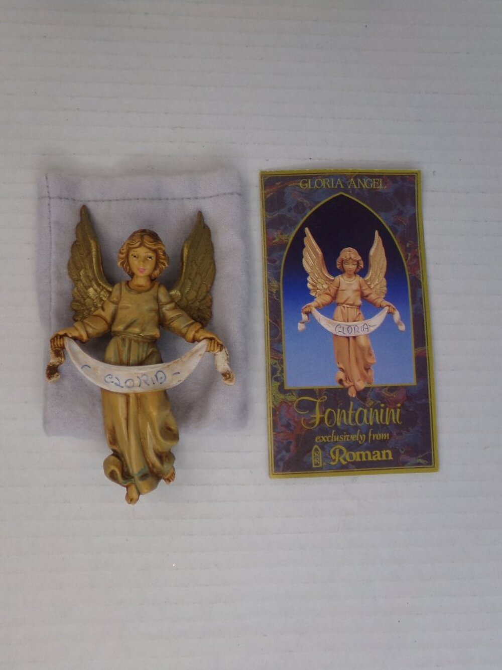 Vintage The Fontanini Nativity Gloria Angel Christmas Ornament Replacement